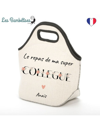 sac-isotherme-repas-personnalise-collegue-fleurs-boho-cadeau-collegue-secret-santa