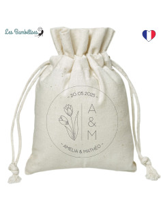 pochon-personnalise-cadeau-invite-mariage-tulipes-cadeau-mariage-invite-original 2