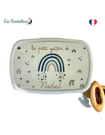 boite-a-gouter-personnalisee-arc-en-ciel-bleu-cadeau-garcon