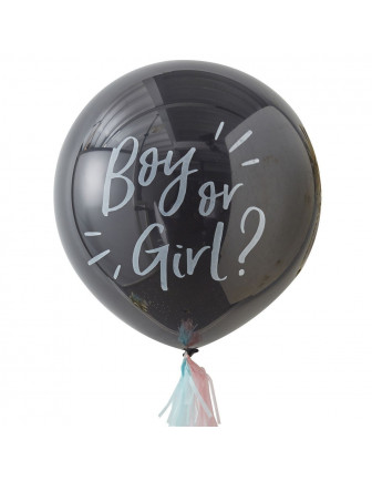 Kit Ballon annonce surprise fille ou garçon avec confettis
