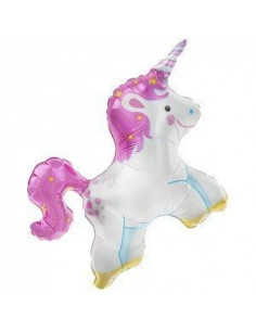Ballon métallique licorne
