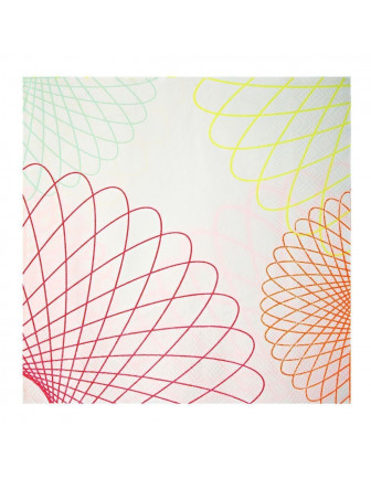 20 serviettes thème neon Meri Meri