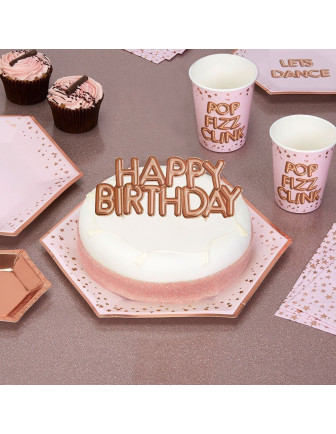 Décoration gateau "Happy birthday" imprimé