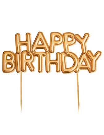 Décoration gateau "Happy birthday" imprimé