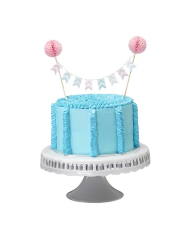Decoration Gateau Theme Pastel Chevron Les Bambetises