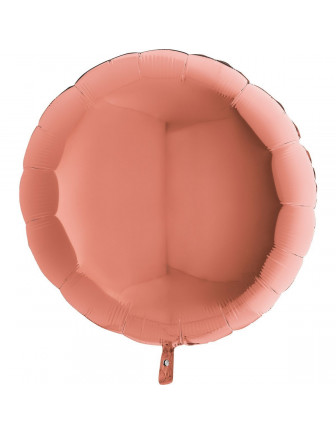 Ballon métallique rond rose gold
