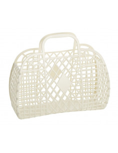 Grand Panier retro écru Charlotte