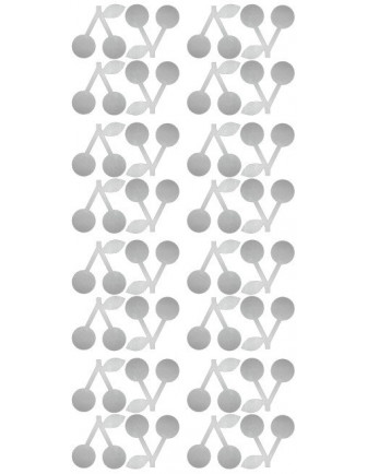 Stickers muraux argent Pom le bonhomme