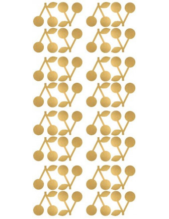 Stickers muraux cerises dorées Pom le bonhomme