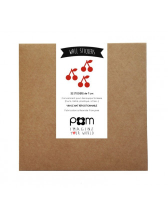 Stickers Muraux Cerises Rouges Pom le Bonhomme