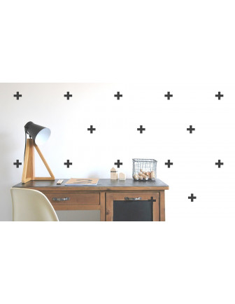 Stickers Muraux Croix Suisses Noires Pom le Bonhomme