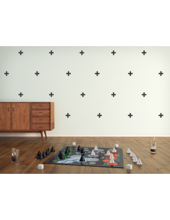 Stickers Muraux Croix Suisses Noires Pom le Bonhomme