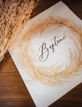 Serviettes Baptême