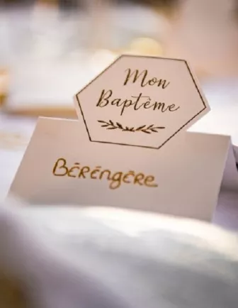 Marque place Baptême