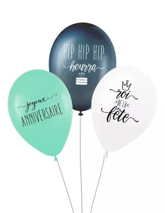 Ballons Anniversaire Garçon