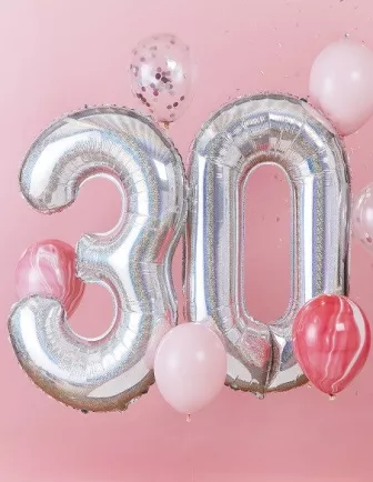 Ballons Chiffres, Lettres Anniversaire Adulte