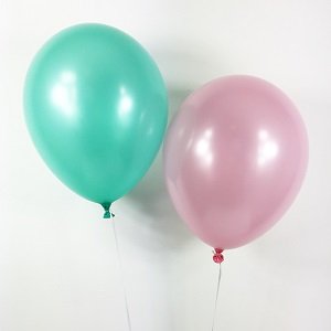 ballons-baby-shower-unis-latex-ballons-de-baudruche-vert-pastel-rose-pastel