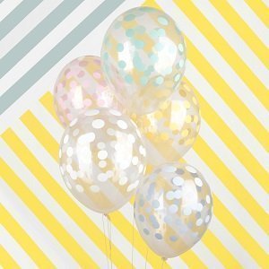 ballons-anniversaire-enfant-imprimes-latex-ballons-transparents-pois