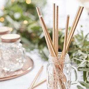 pailles-bapteme-decoration-de-table-bapteme-pailles-rose-gold