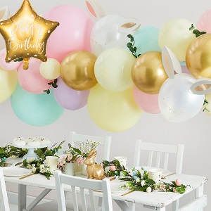 Ballons tête de lapin - fête d'anniversaire enfant - Moi et ma deco